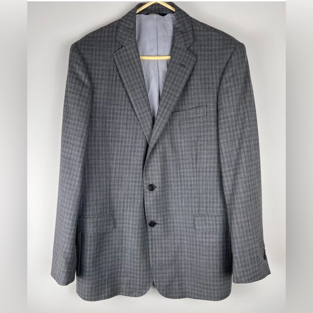 Brooks Brothers Charcoal Checkered Blazer Explorer Regent Fit 42R